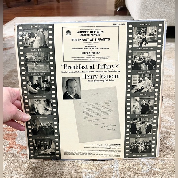 Vintage Vinyl Record of Breakfast at Tiffany’s - Picture 2 of 5